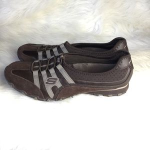 Skechers Brown Point Blank Bikers Athletic  Size10